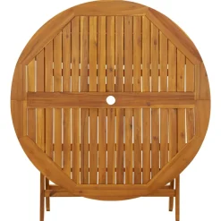 vidaXL - Tuintafel - Opklapbaar Acaciahout - Bruin - 110x75 Cm