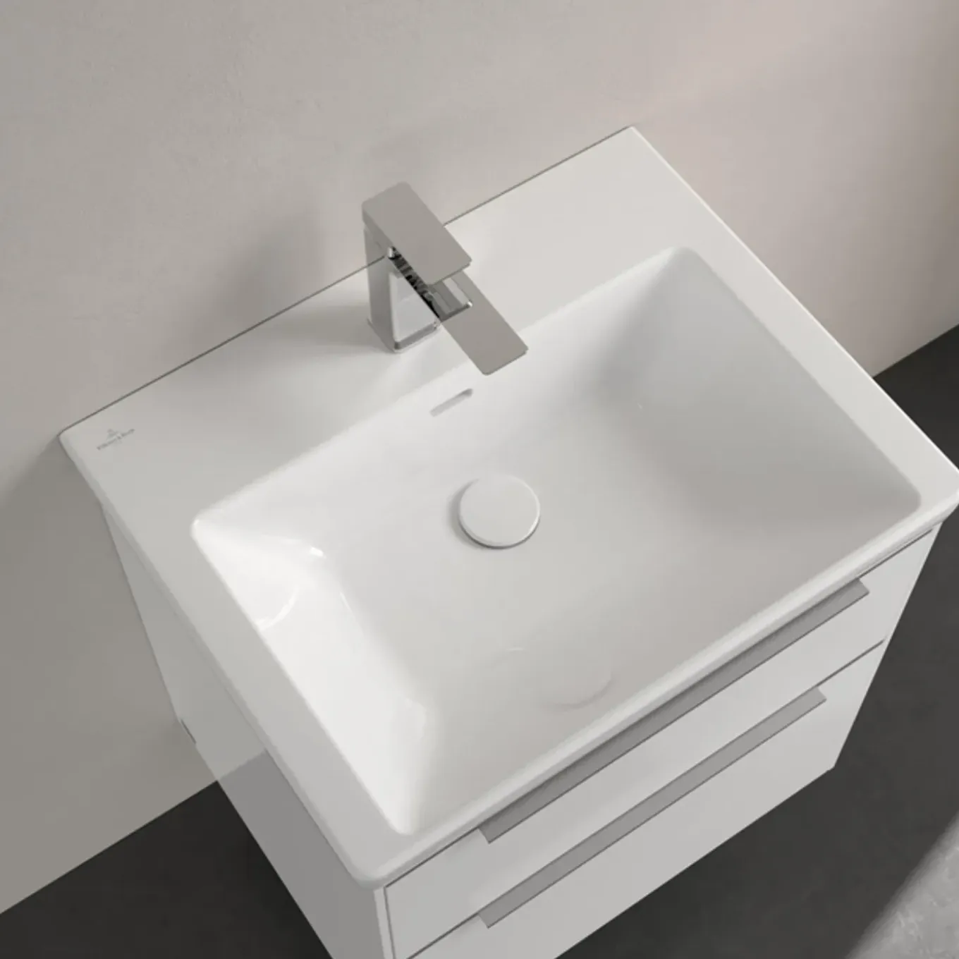 Villeroy & Boch Subway 3.0 Meubelwastafel - 60x47cm - 1 Kraangat - Met Overloop - White Alpine