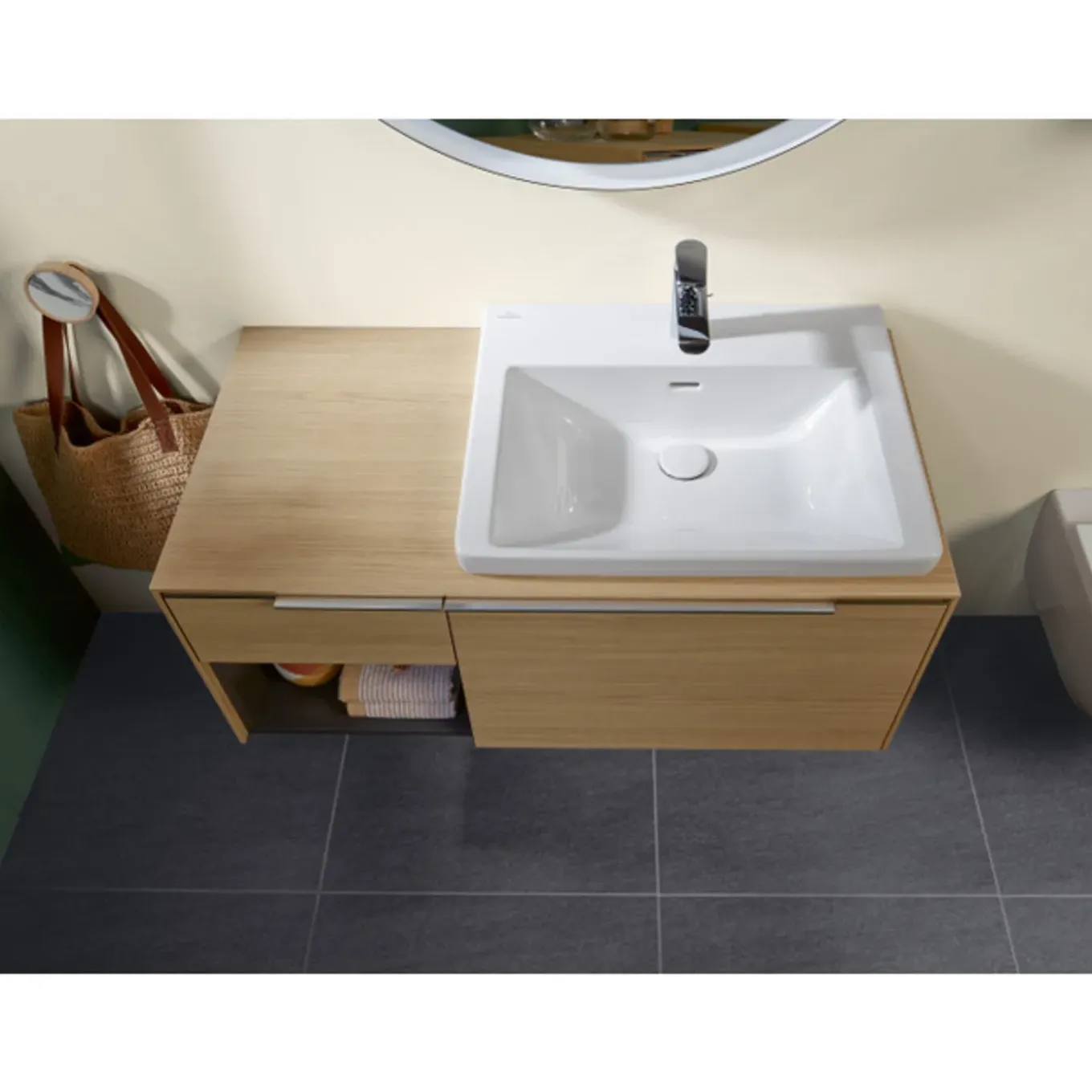 Villeroy & Boch Subway 3.0 Meubelwastafel - 60x47cm - 1 Kraangat - Met Overloop - White Alpine