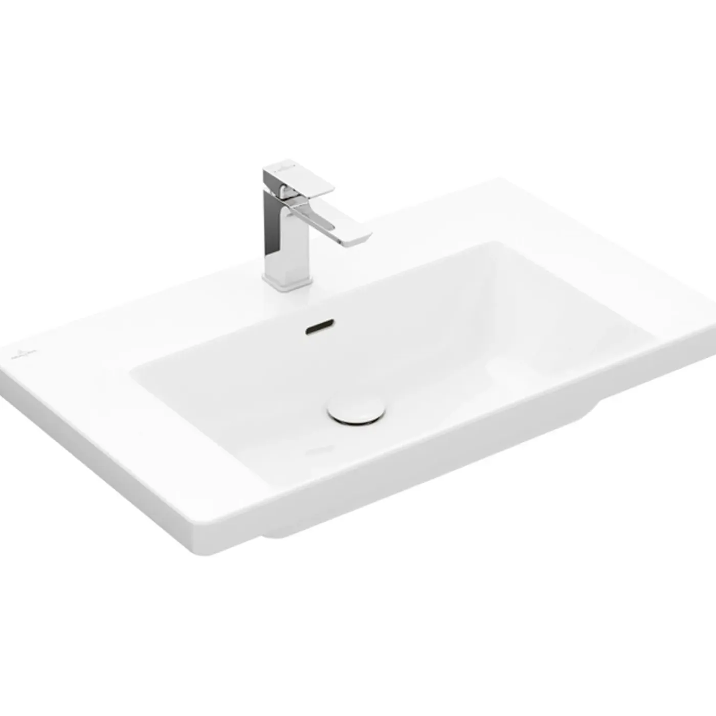 Villeroy & Boch Subway 3.0 Meubelwastafel - 80x47cm - 1 Kraangat - Met Overloop - White Alpine