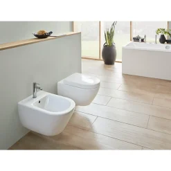 Villeroy & Boch Subway 2.0 Wandbidet - 56.5x37.5x28cm - Met Overloop - White Alpine (glans Wit)