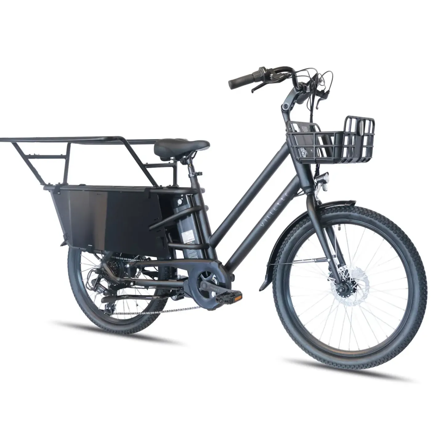 Villette Le Prolonge Longtail Transportfiets Zwart