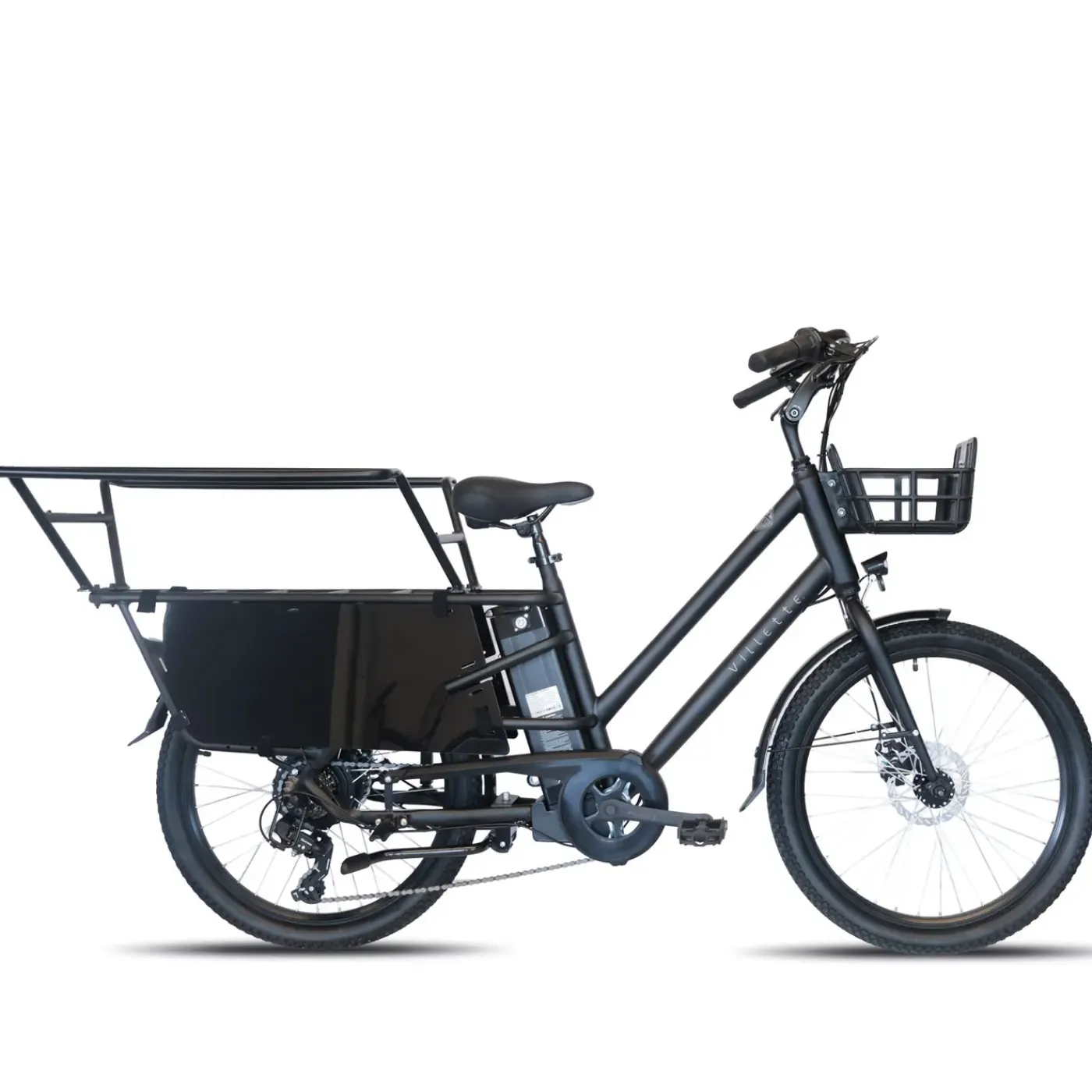 Villette Le Prolonge Longtail Transportfiets Zwart