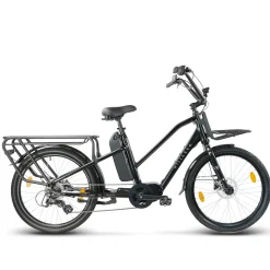 Villette Midmotor Ebike Transport Longtail 13ah 7sp Zwart