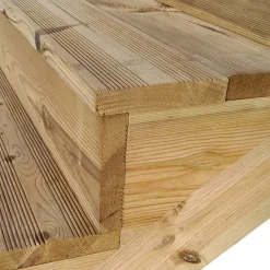 Vinuovo Milano Buitentrap 4 Gesloten Treden - Bordes L116 X B120 Cm - Leuning L+a