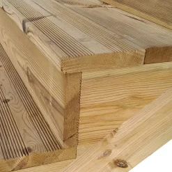 Vinuovo Milano Buitentrap 6 Gesloten Treden - Bordes L189 X B120 Cm - Leuning L+r