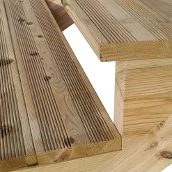 Vinuovo Milano Buitentrap 4 Treden - Bordes L189 X B120 Cm - Leuning L+a