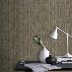 Overig Vliesbehang Gras - Beige - Goud - 10,05m x 52cm