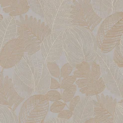 Overig Vliesbehang Leaf Veins - Naturel - 10,05 m x 52 cm