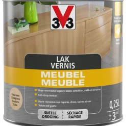 V33 meubellak transparant zijdeglans 250ml