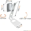 Vogel's wand luidsprekersteun Sound 4201 Sonos One et Play:1 wit