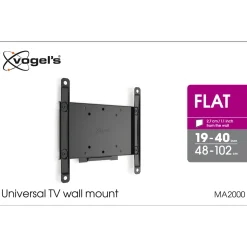 Vogel's wand TV steun MA 2000 zwart metaal 19 tot 40"