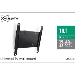 Vogel's wand TV steun zwenkbaar MA 2010 zwart metaal 19 tot 40"