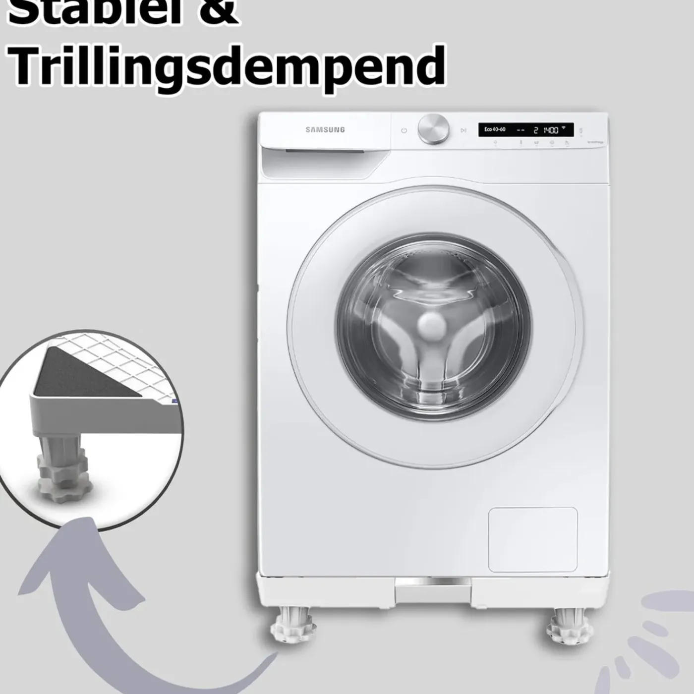 Vonia Wasmachine Verhoger - Universele verhoging voor Witgoed - Verstelbaar - 300 KG