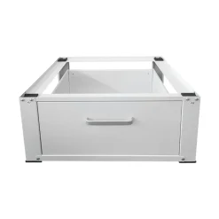 Vonia Wasmachine Verhoger - Wasmachine Verhoger met lade - Wasmachine Sokkel - 63x54x31 - Wit