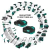 VONROC Accu Grasmaaier 40v – 38cm – Centrale Hoogteverstelling – Incl. Twee 4.0ah Accu’s, Snellader