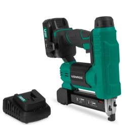 Vonroc Accu Tacker – Vpower 20v – Incl. 1000 Nieten & 1000 Spijkers – Incl. 2.0ah Accu En Snellader