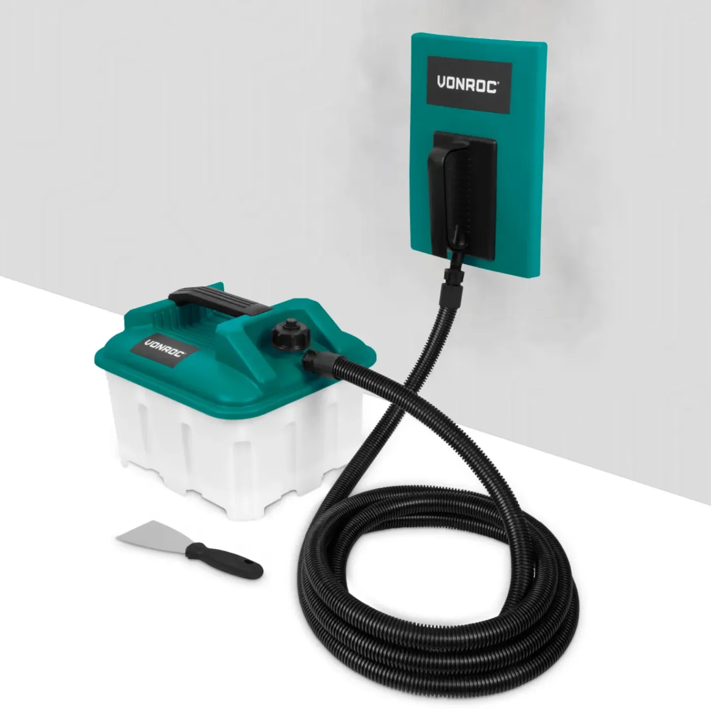 VONROC Behangafstomer 2300w - 4.5l Met 4m Slang | Incl. Krabber