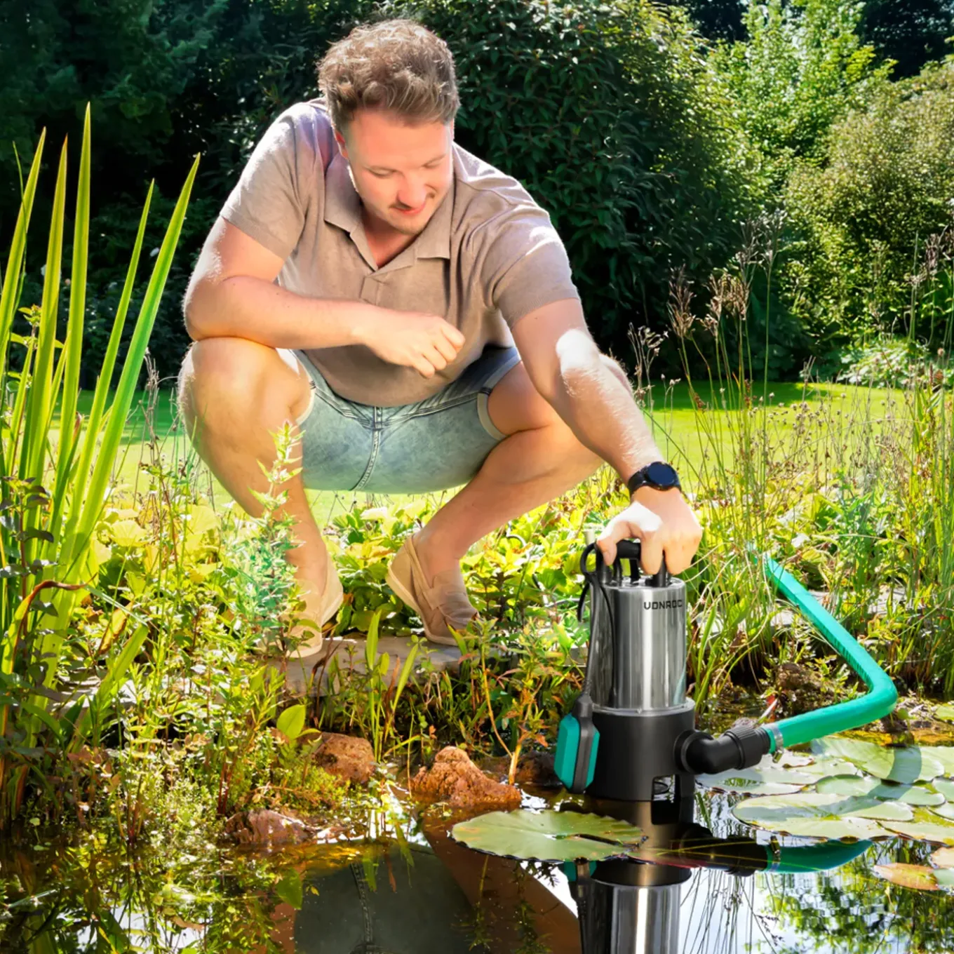 Vonroc Dompelpomp 1100w – 20000 L/h – Roestvrij Staal | Vuil- En Schoonwater
