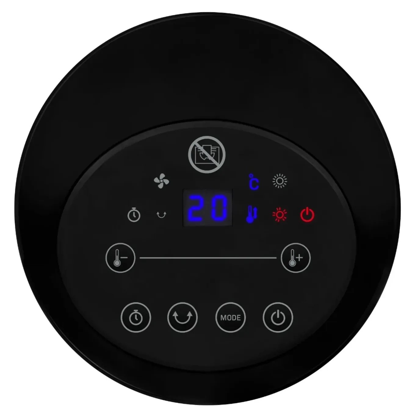 Vonroc Elektrische Ventilatorkachel - 1200w/1800w - Keramisch | Zwenkfunctie