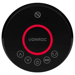 VONROC Elektrische Ventilatorkachel - 2000w - Keramisch | 3 Standen – Zwenkfunctie