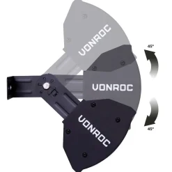 Vonroc Heater Marsili 2000w – Met Afstandsbediening - Zwart