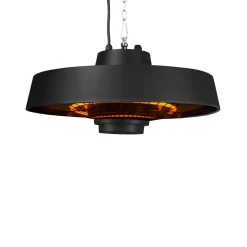 VONROC Heater Vulcano 2000w – Hangend - Carbon Element - Met Afstandsbediening, Timer En 2 Standen