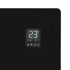Vonroc Luxe Elektrische Kachel – Convector - Glazen Paneel - 1500w - Zwart | Wifi
