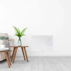VONROC Luxe Elektrische Kachel – Convector - Glazen Paneel - 1500w - Wit | Wifi