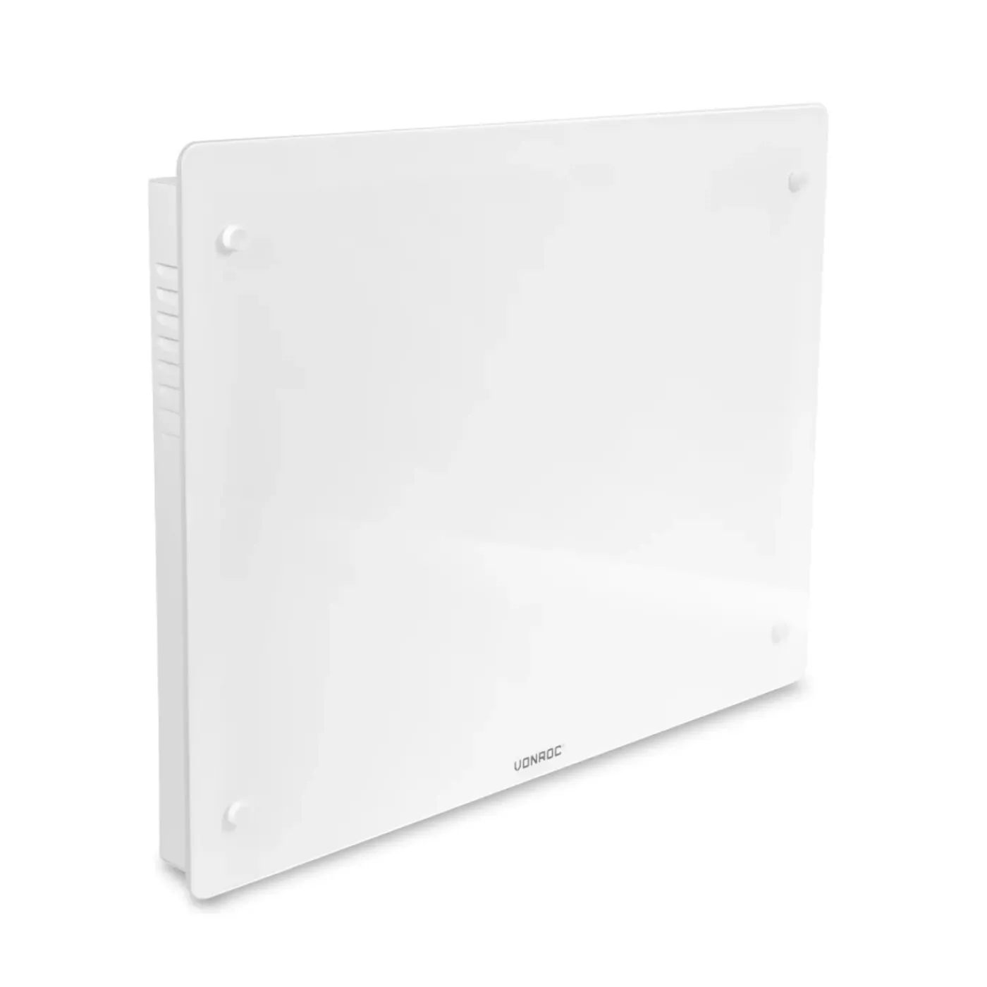 VONROC Luxe Elektrische Kachel – Convector - Glazen Paneel - 1500w - Wit | Wifi