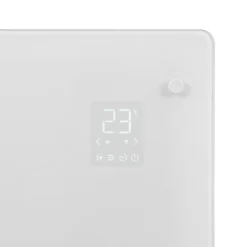 VONROC Luxe Elektrische Kachel – Convector - Glazen Paneel - 1500w - Wit | Wifi