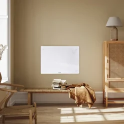 VONROC Luxe Elektrische Kachel – Convector - Glazen Paneel - 1500w - Wit | Wifi