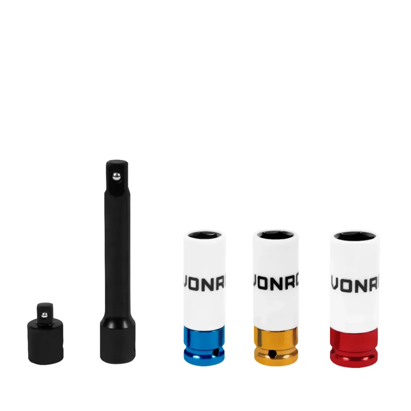 Vonroc Momentsleutel ½” – 470mm – 28-210nm – Incl. 3-delige Doppenset, Verlengstuk En Verloopstuk/ad