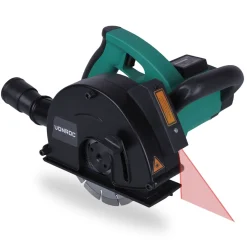 Vonroc Muurfrees – Sleuvenfrees + Laser – 1700w – Ø150mm – Incl. 2 Diamantschijven & Stofzuigadapter
