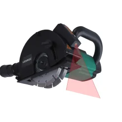 Vonroc Muurfrees | Sleuvenfrees + Laser – 1700w – 150mm – Incl. 4 Diamantschijven, Stofzuig Adapter