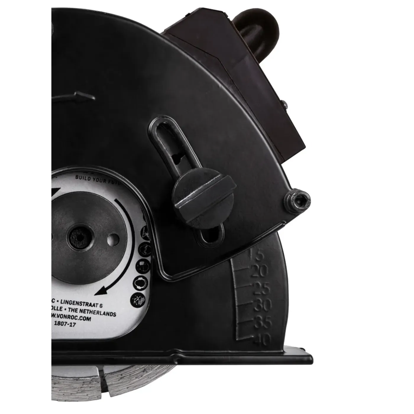 VONROC Muurfrees | Sleuvenfrees +laser – 1700w – 150mm – Incl. 6 Diamantschijven, Stofzuig Adapter
