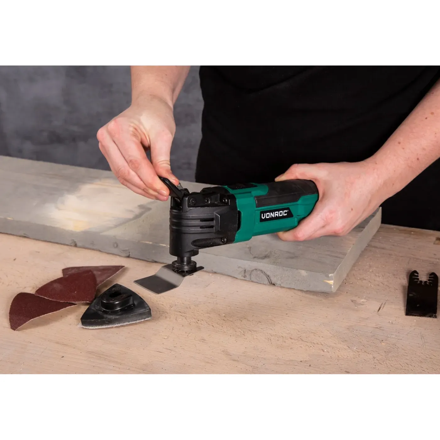 VONROC Oscillerende Multitool 300w | Incl. Accessoires En Opbergtas