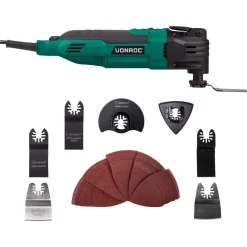 VONROC Oscillerende Multitool 300w | Incl. 60 Accessoires En Opbergtas
