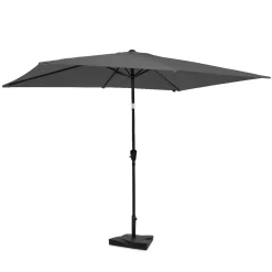 Vonroc Premium Parasol Rapallo 200x300cm – Duurzame Parasol - Combi Set Incl. Parasolvoet Van 20 Kg