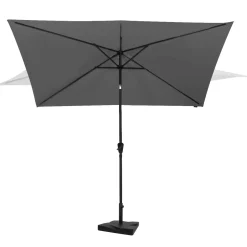 Vonroc Premium Parasol Rapallo 200x300cm – Duurzame Parasol - Combi Set Incl. Parasolvoet Van 20 Kg