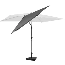 Vonroc Premium Parasol Rapallo 200x300cm – Duurzame Parasol - Combi Set Incl. Parasolvoet Van 20 Kg