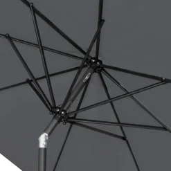 Vonroc Premium Stokparasol Recanati Diam.300cm – Incl. Beschermhoes - Kantelbaar – Uv Werend - Grijs