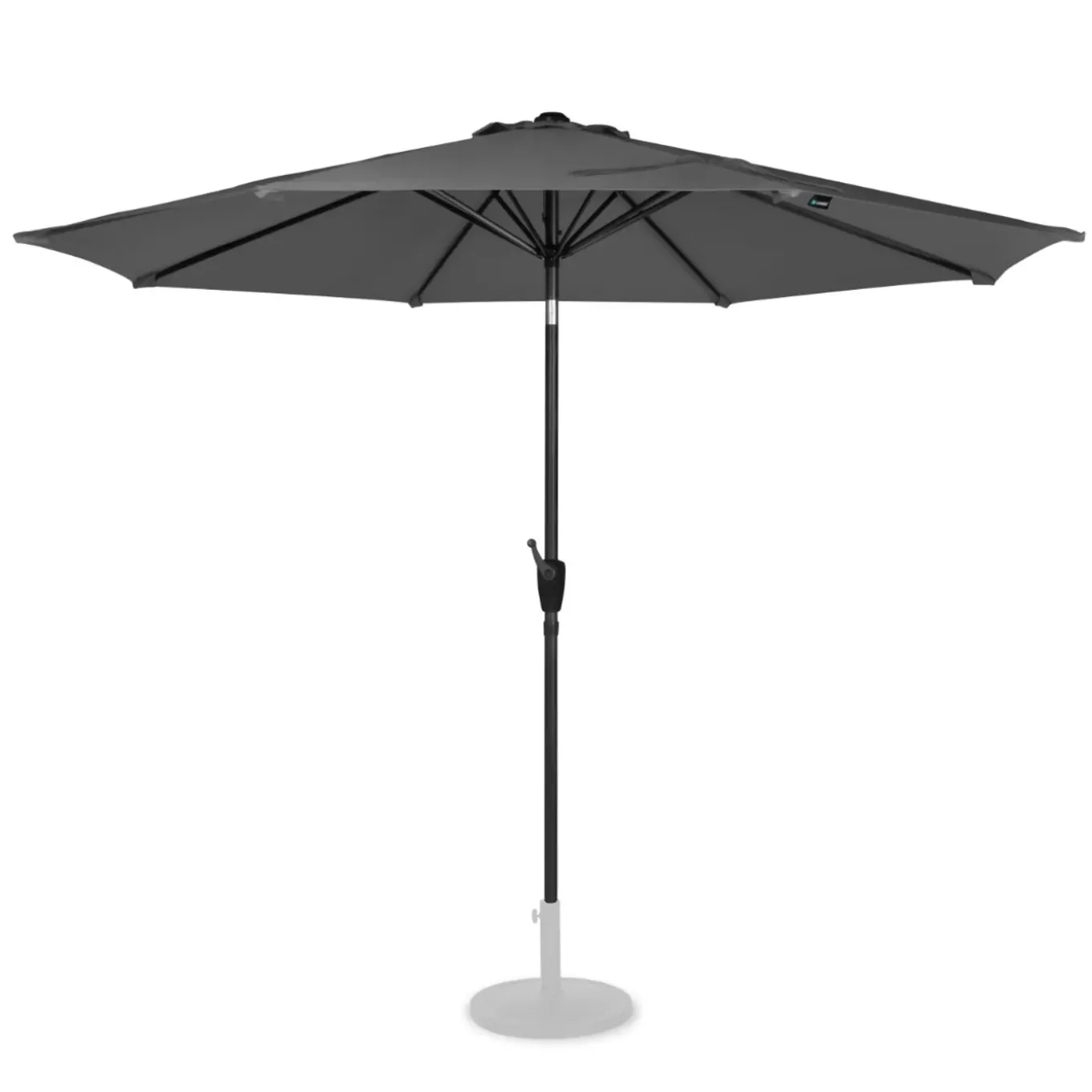 Vonroc Premium Stokparasol Recanati Diam.300cm – Incl. Beschermhoes - Kantelbaar – Uv Werend - Grijs