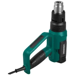 VONROC Pro Heteluchtpistool | 2000w – Lcd Display – 650°c – 500l/min – Incl. Accessoires