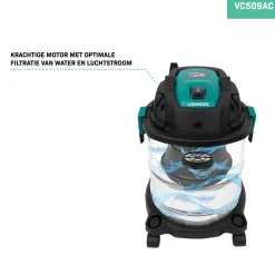 VONROC Tapijtreiniger 1400w | Incl. Reinigingsmiddel En Diverse Zuigmonden