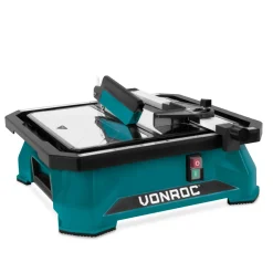 Vonroc Tegelzaag 650w –180mm – Geïntegreerd Waterreservoir – Extra Groot Rvs Werkblad