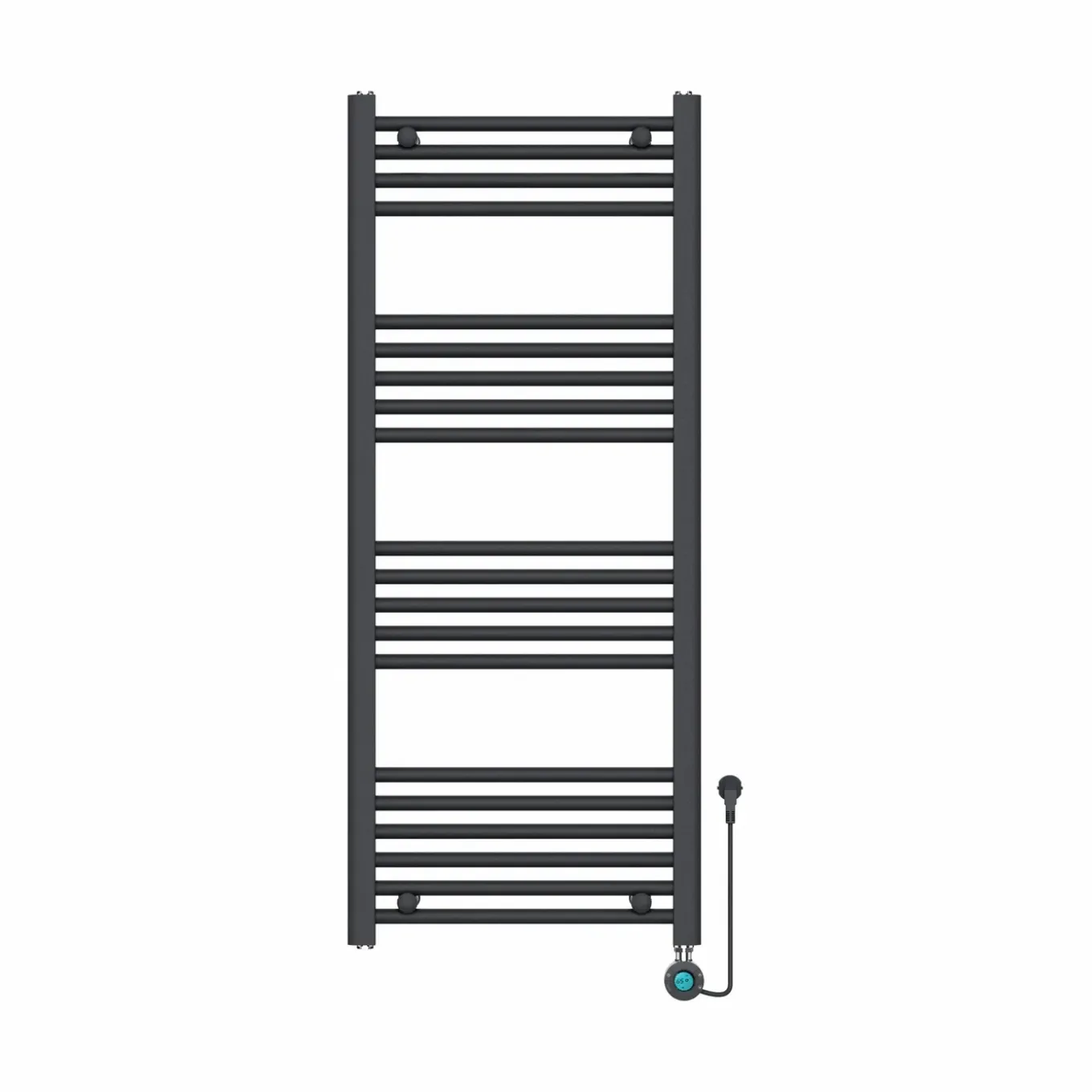 Vtw Living - Handdoekradiator Elektrisch 1200 × 500 mm - Mat Zwart - 500 Watt
