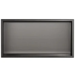 Vtw Living - Inbouwnis Badkamer - Geborsteld Gun Metal - 60 x 30 x 10 cm
