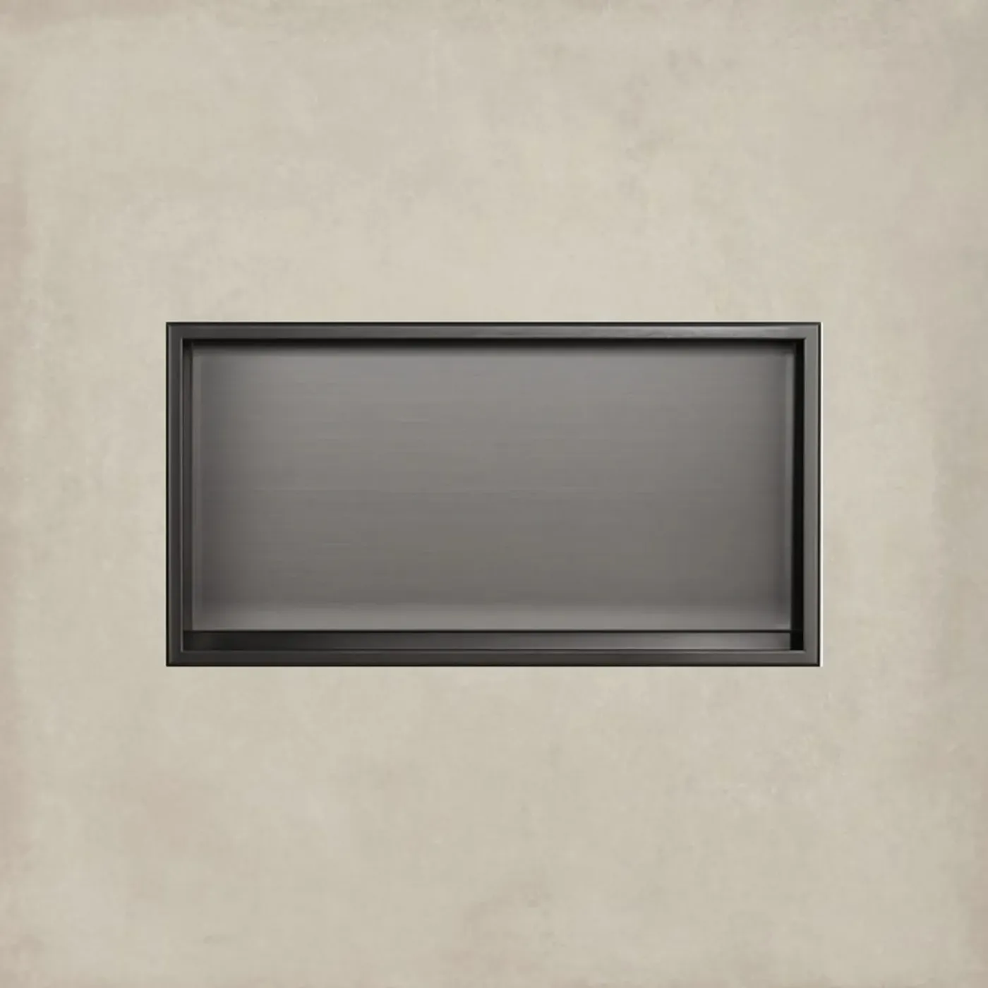 Vtw Living - Inbouwnis Badkamer - Geborsteld Gun Metal - 60 x 30 x 10 cm