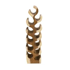 Vtw Living - Staand Wijnrek Teakhout - 12 Flessen - 24 x 18 x 100 cm